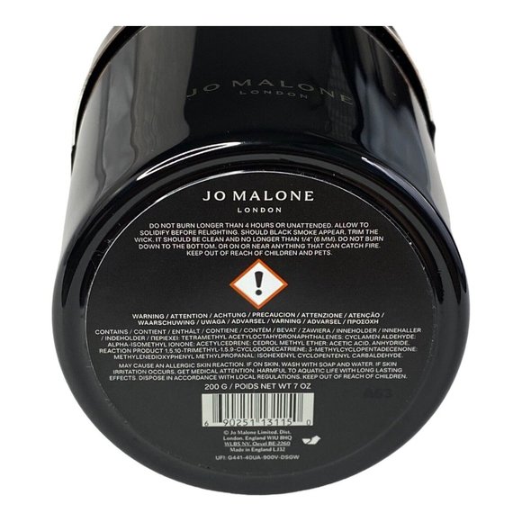 Jo Malone London Candle Dark Amber & Ginger Lily Scented 7 oz 45 Hour Burn NWOB - Picture 4 of 4